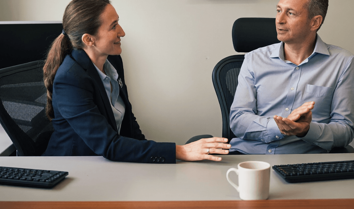 A producer in a licensed client conversation